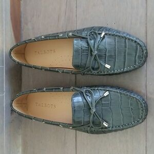Talbots Taylor Laced Leather Driving Moccasin